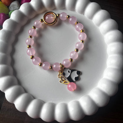 Pink Panda Charm Bracelet