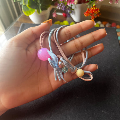 Fancy Cute Hair Rubber Band (Set Of 3)