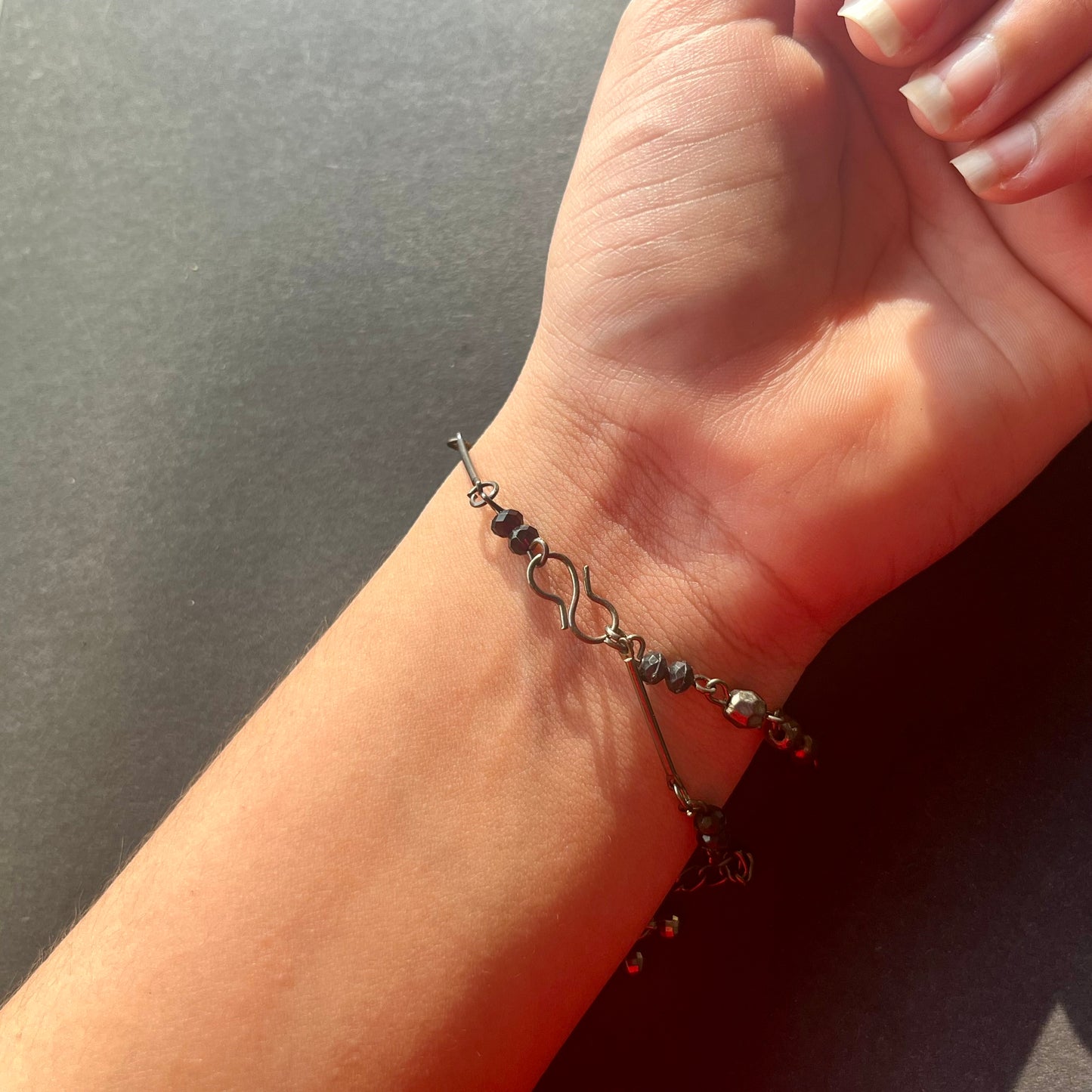 Black & Silver Adjustable Bracelet