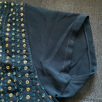 Zarqash Teal Garara Suit