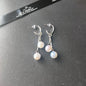 Luna Earrings (Holographic Pearl)