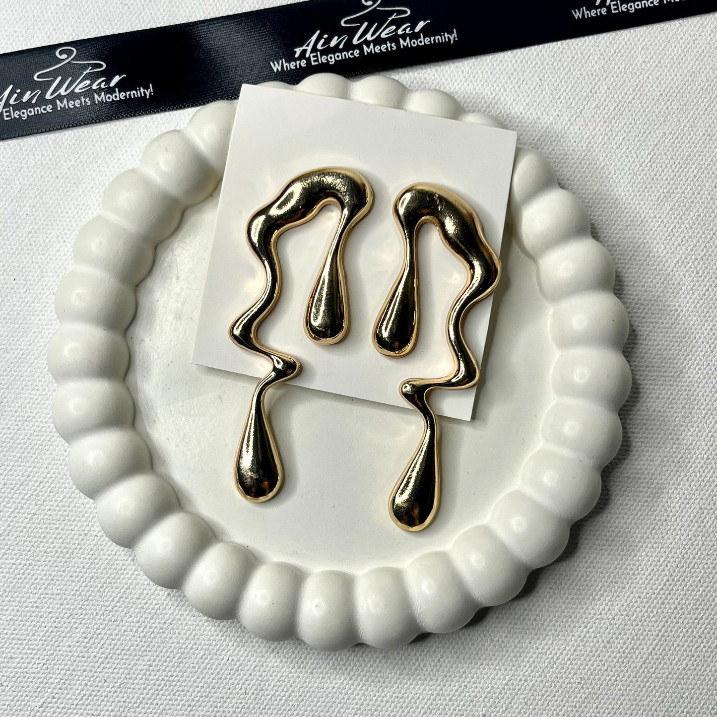 Viral Abstract Glossy Earrings