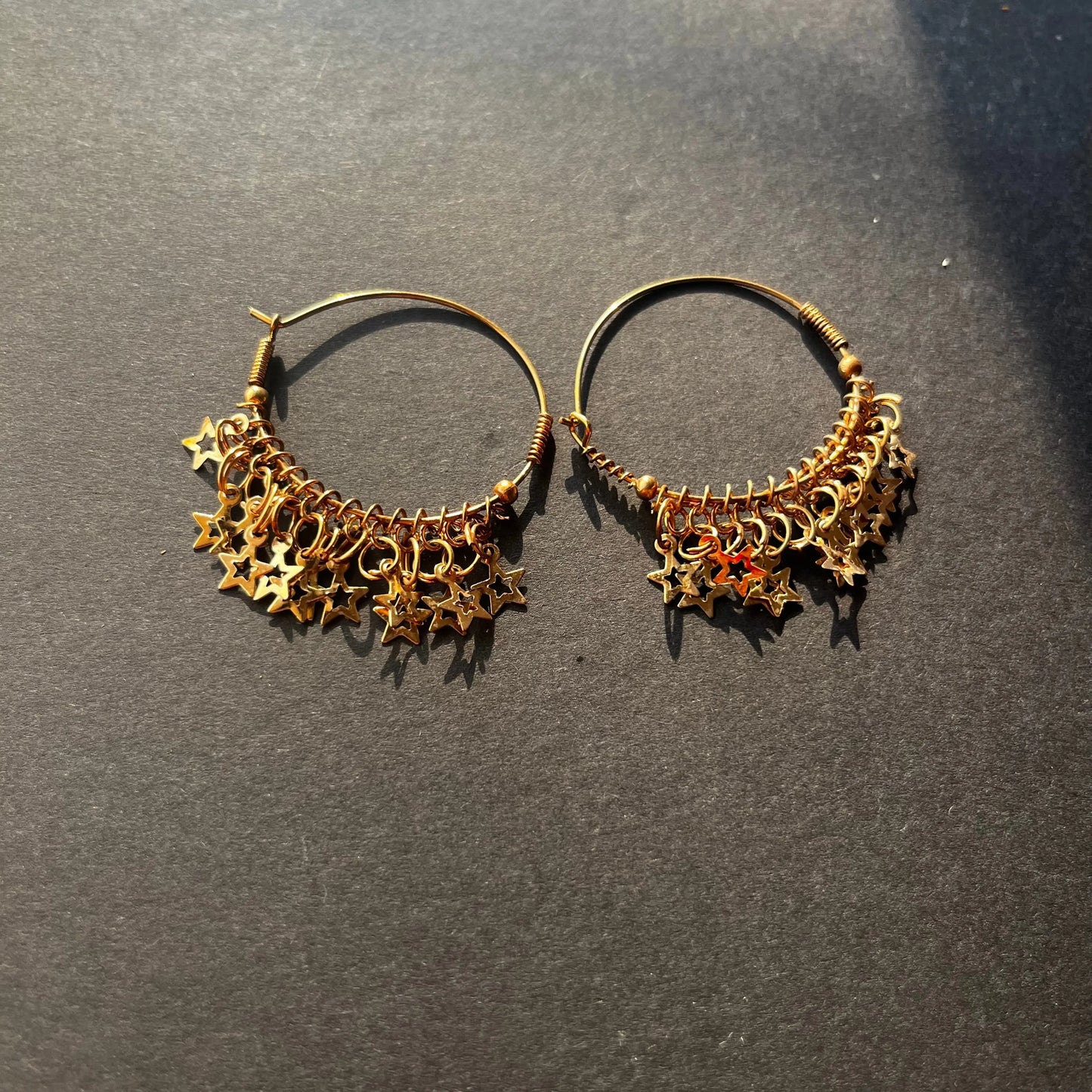 Golden Star Hoop Earrings Ain Wear - Where Elegance Meets Modernity!