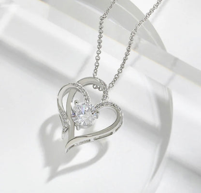 Viral Anti Tarnish American Diamond Studded Heart Pendant