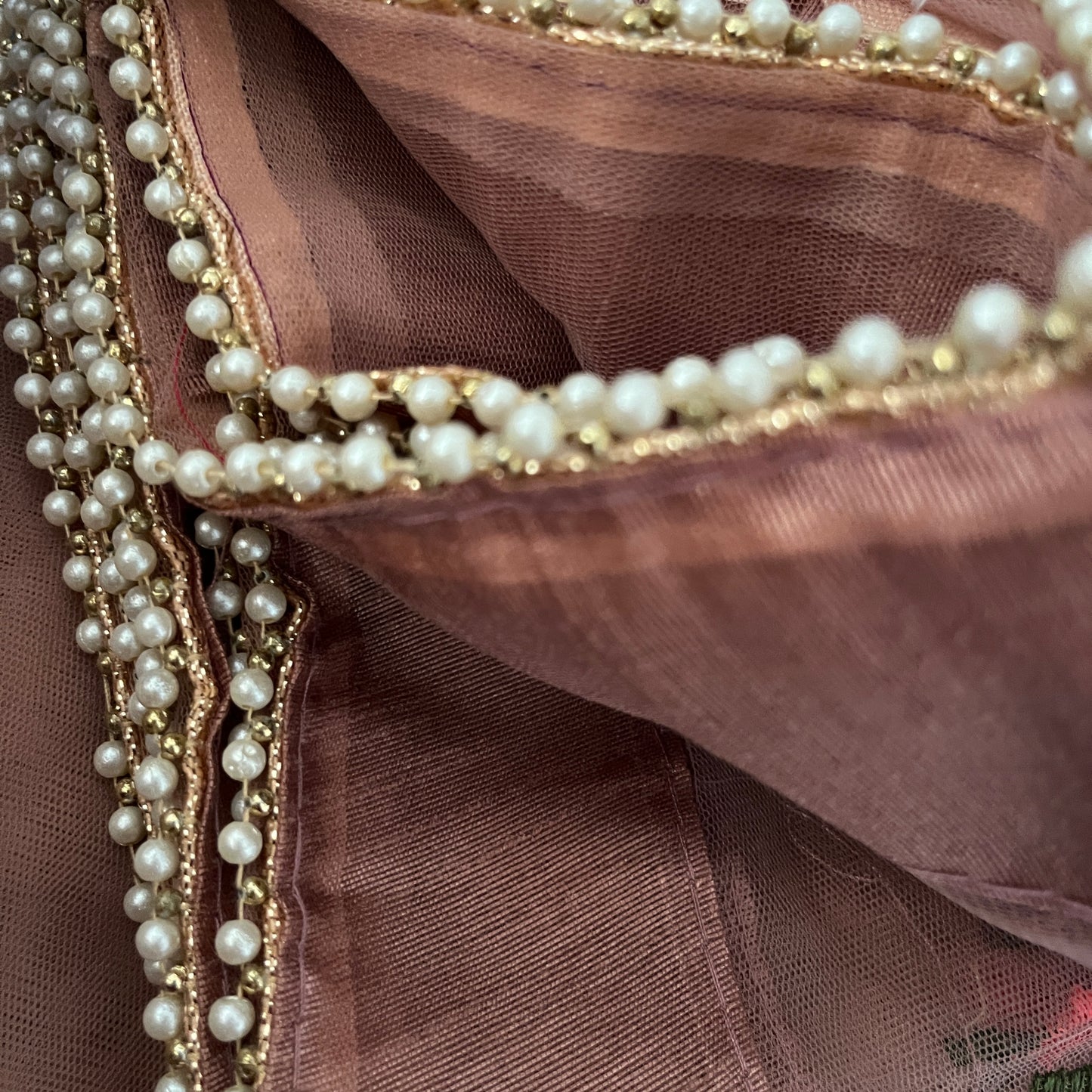 Floral Net Saree