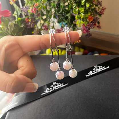 Luna Earrings (Holographic Pearl)