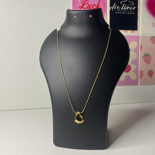 Gold Plated Anti Tarnish Heart Themed Pendant