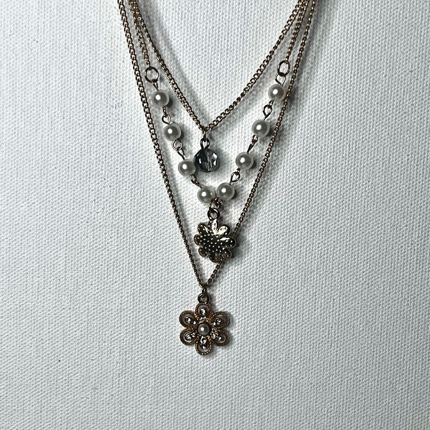 Flower Layered Necklace