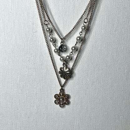 Flower Layered Necklace