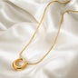 Gold Plated Stainless Steel Anti Tarnish Minimal Pendant