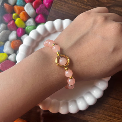 Orange Panda Charm Bracelet