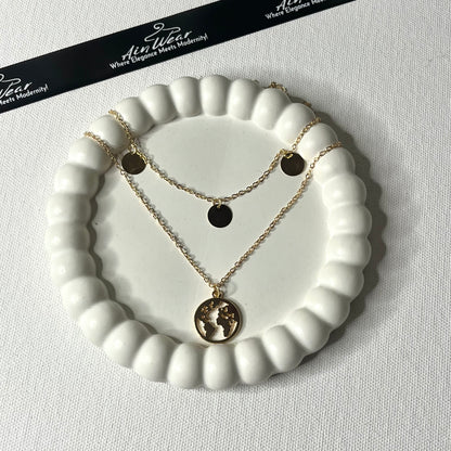 Double Layered Earth Necklace