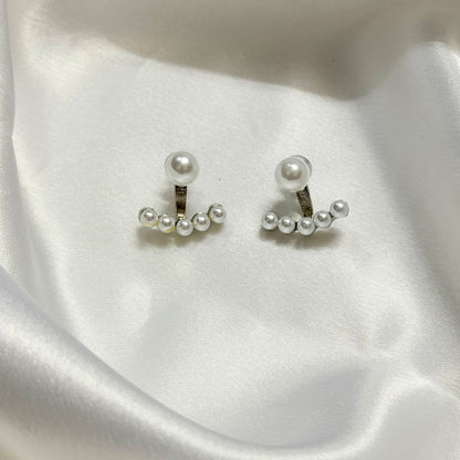 Silver & Pearl Korean Earrings