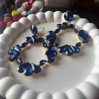 Blue Viral Gemstone Earrings