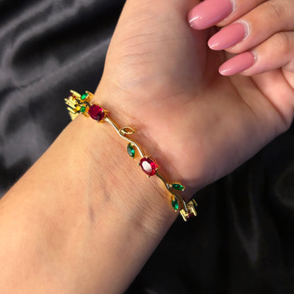 Viral Rose Tulip Anti Tarnish Bracelet