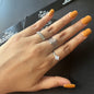 Silver & Diamond Ring Combo (Set Of 3)