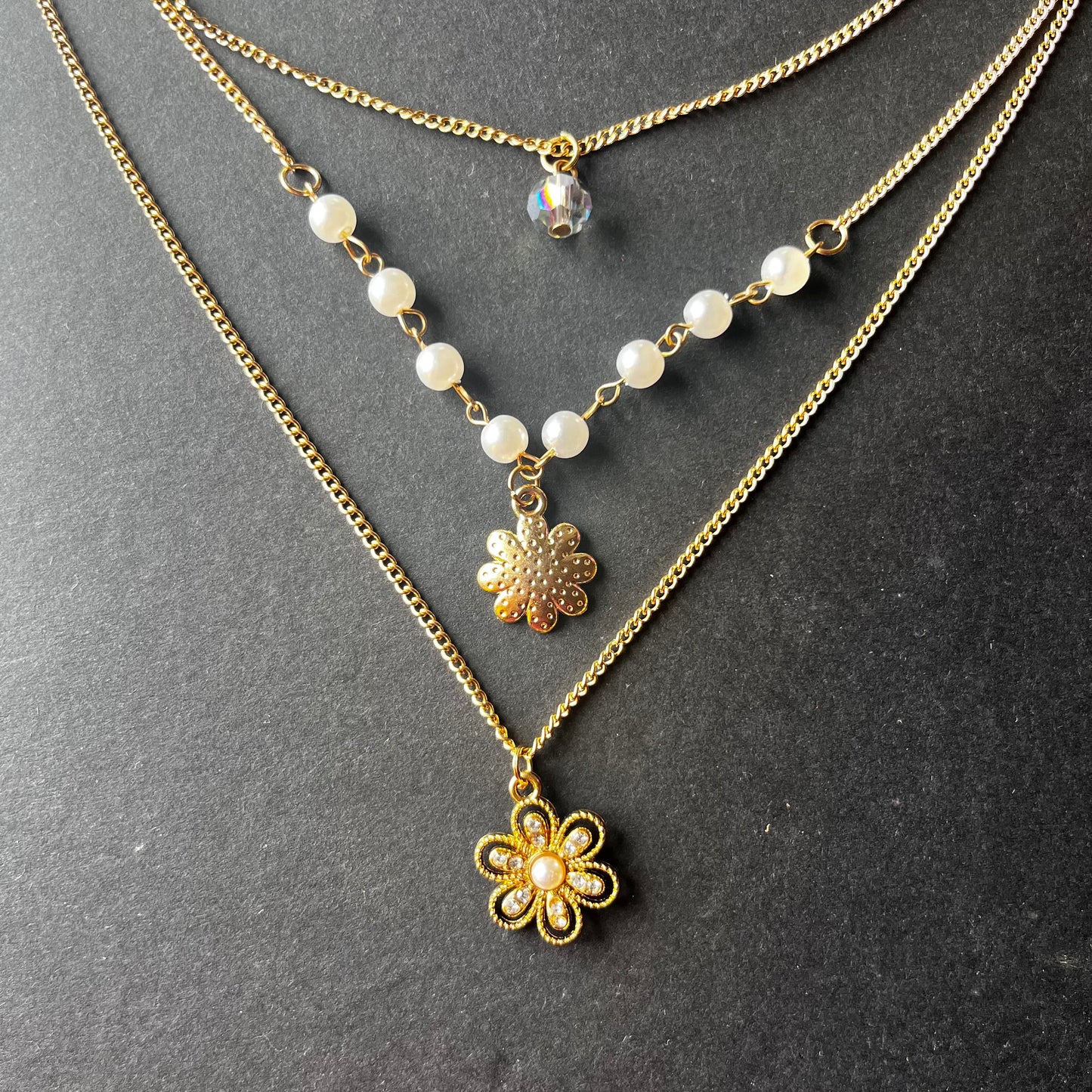 Flower Layered Necklace