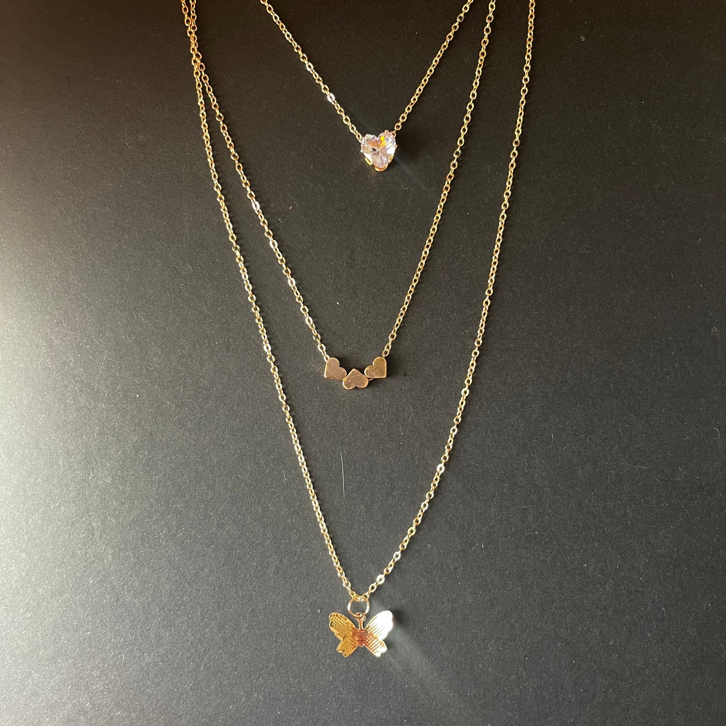 Heart & Butterfly Necklace