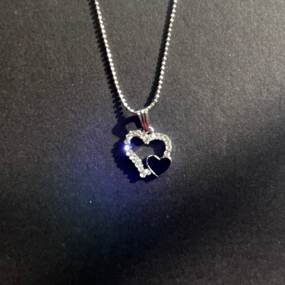 Heart & Heart Necklace
