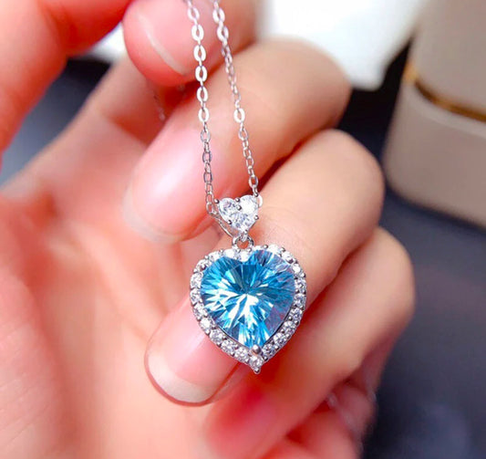 Titanic Ocean Heart Anti Tarnish Necklace