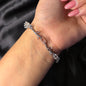 Viral Silver Tulip Anti Tarnish Bracelet