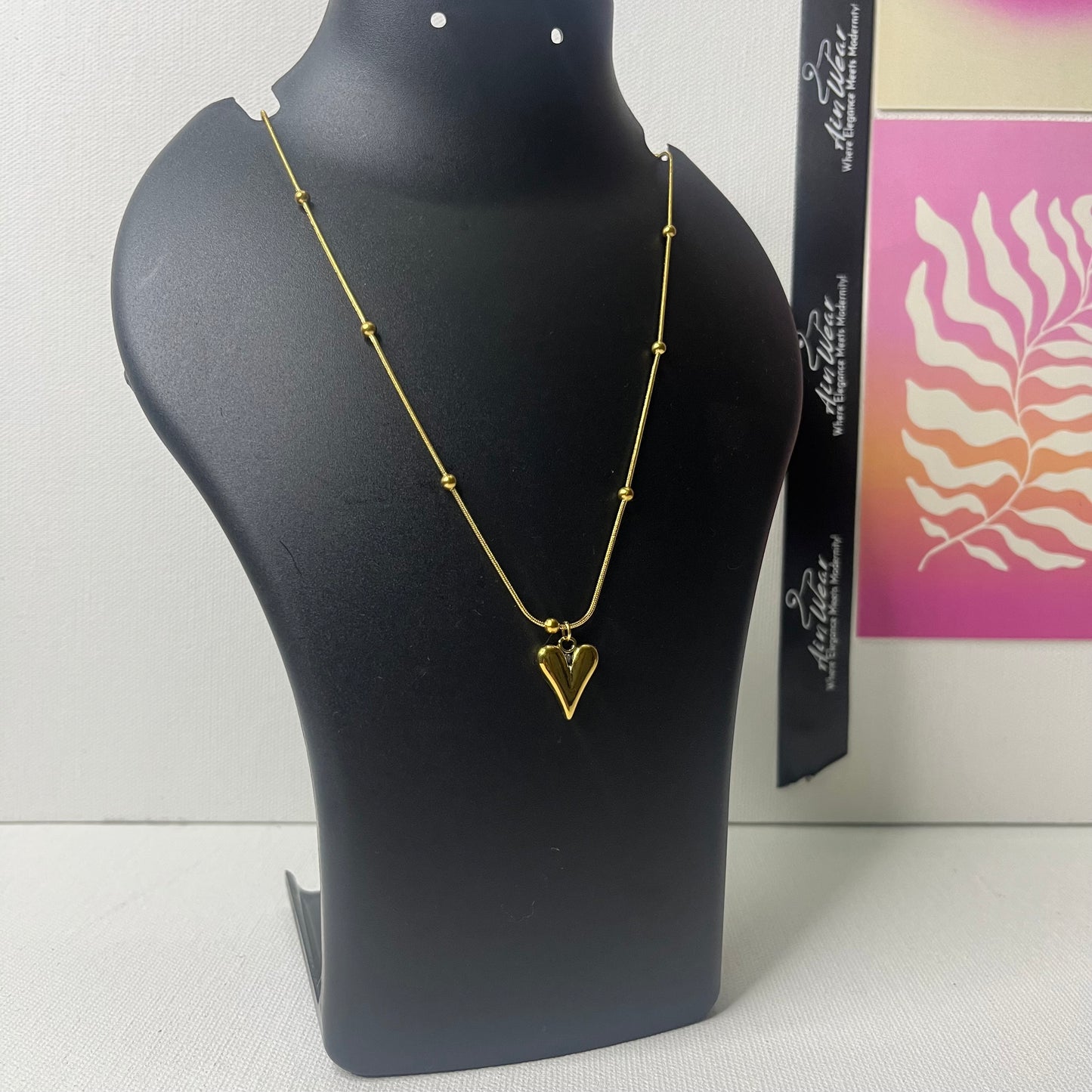 Viral Anti Tarnish Love Heart Necklace