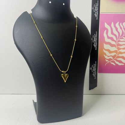 Viral Anti Tarnish Love Heart Necklace