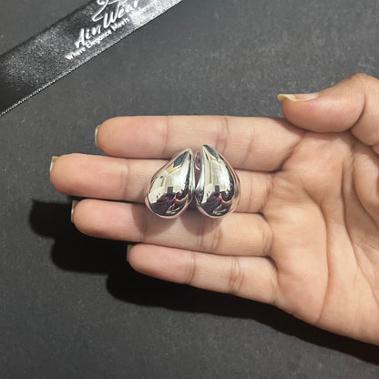 Silver Teardrop Earring