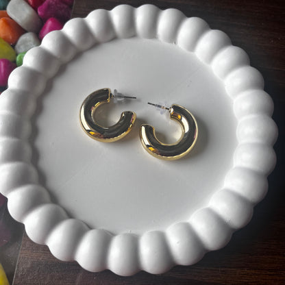 Golden Hoop Earrings