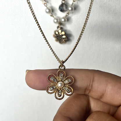 Flower Layered Necklace