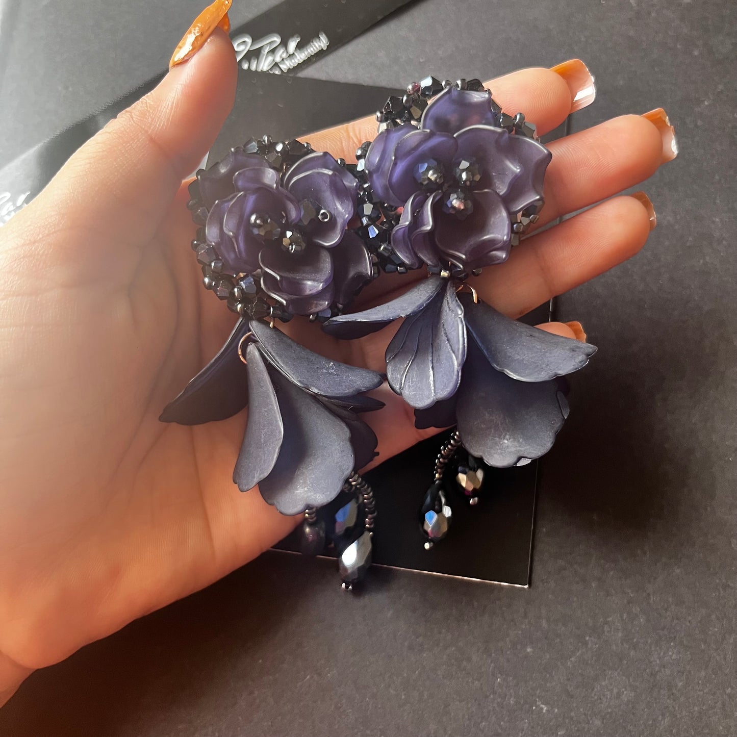 Dark Blue Aesthetic Earrings