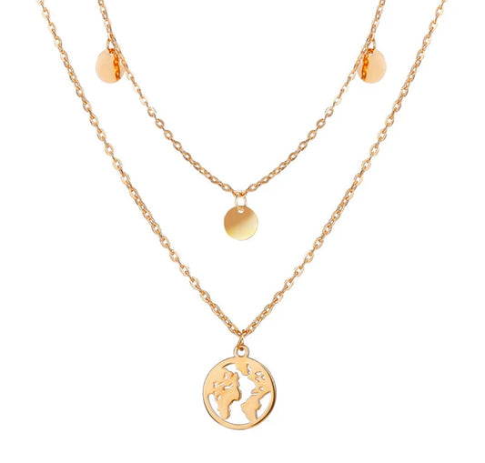 Double Layered Earth Necklace