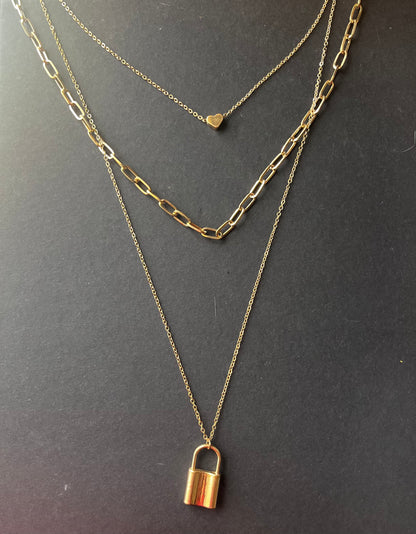 Heart & Lock Necklace