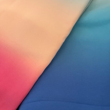 Viral Cotton Candy Ombre Saree