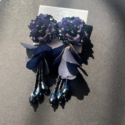 Dark Blue Aesthetic Earrings