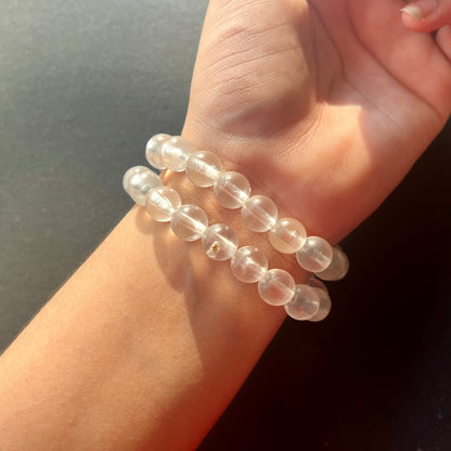 Clear White Bracelets (Set Of 2)