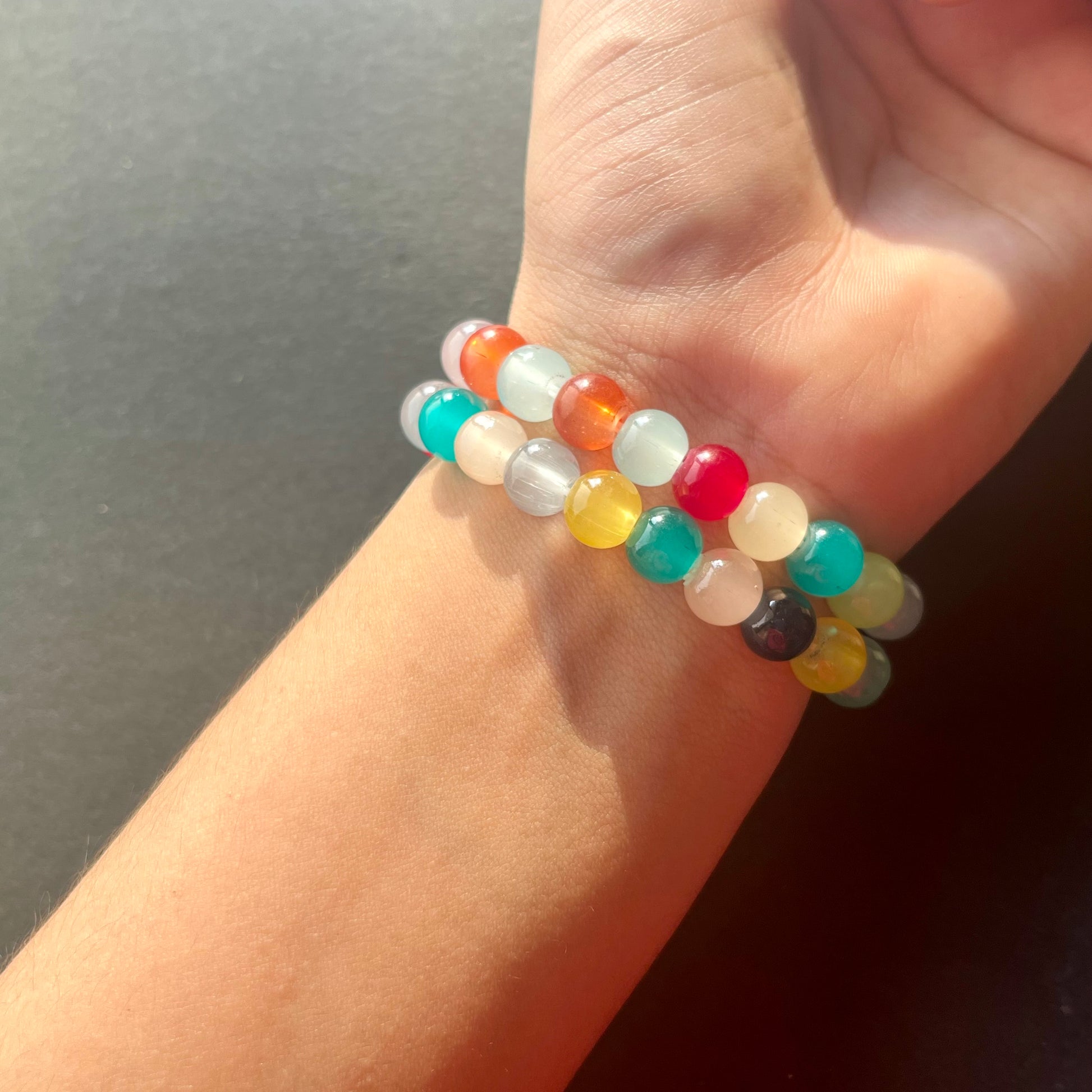 Multi Colour Viral Bracelets (Set Of 2) Ain Wear