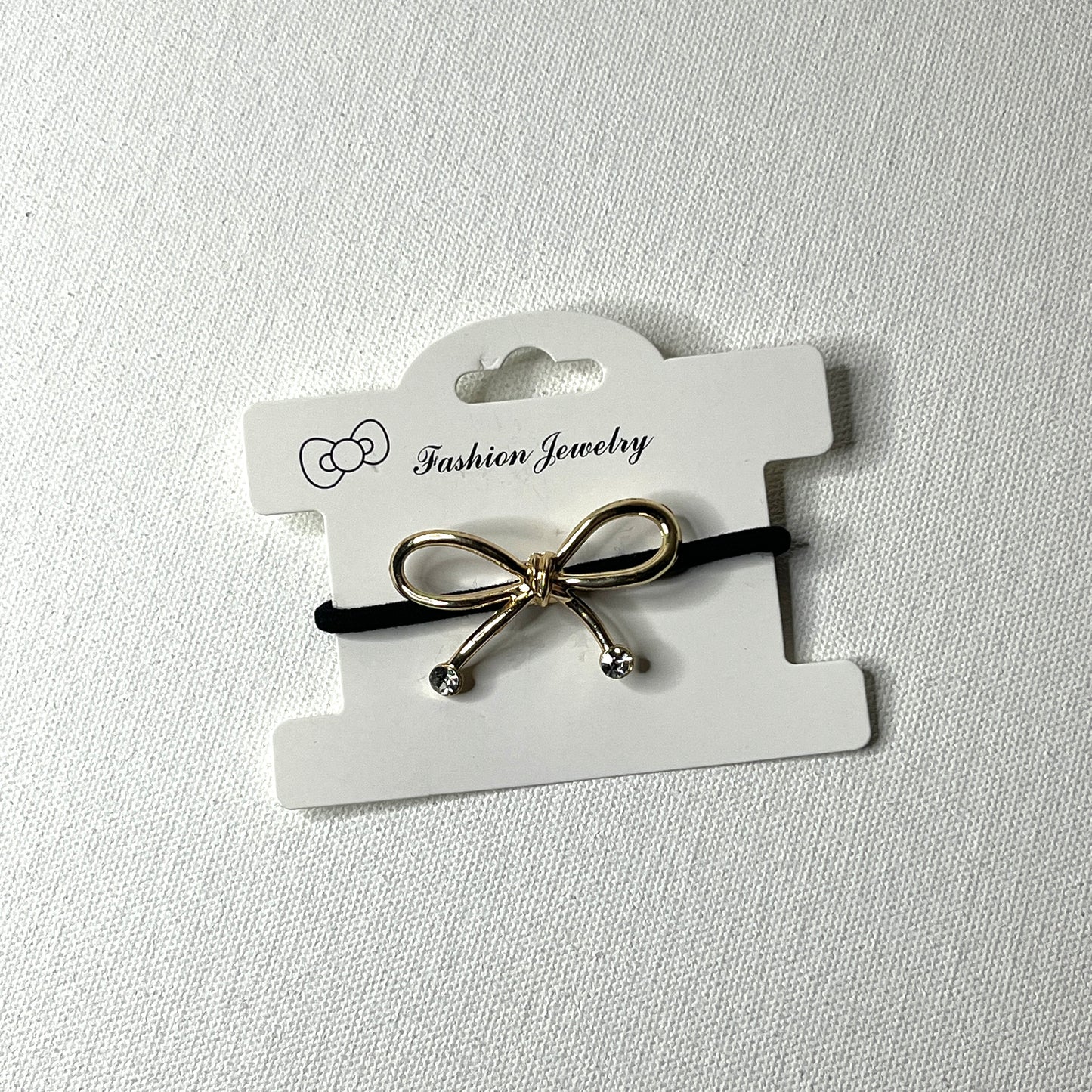 Golden Bow Haircuff Hair Tie
