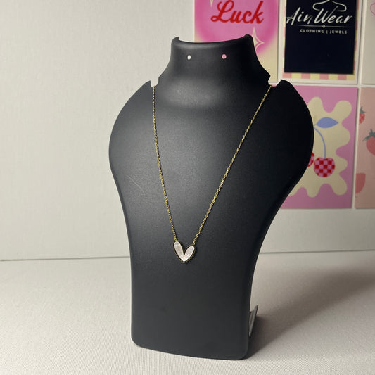 Aesthetic Gold Plated Anti Tarnish Heart Themed Pendant