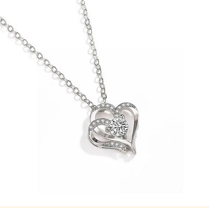 Viral Anti Tarnish American Diamond Studded Heart Pendant
