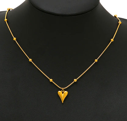 Viral Anti Tarnish Love Heart Necklace