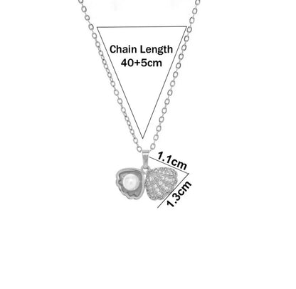 Viral Anti Tarnish Pearl Shell Necklace