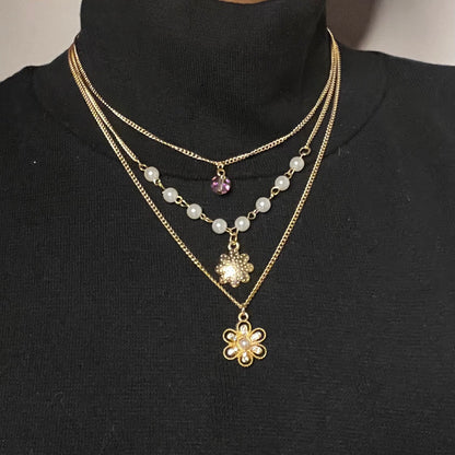 Flower Layered Necklace