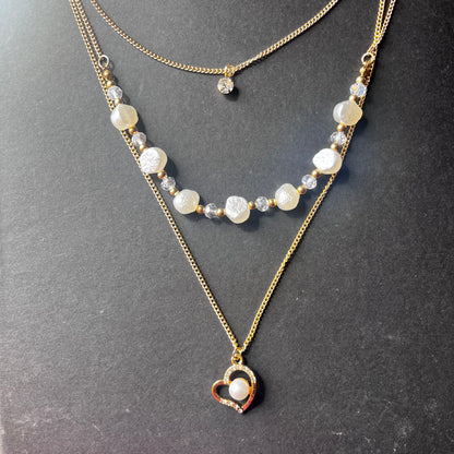 Heart & Shells Layered Necklace