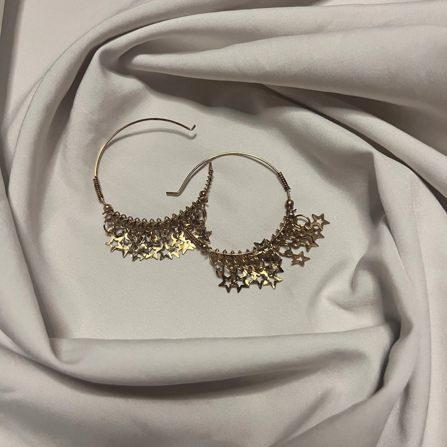 Golden Star Hoop Earrings Ain Wear - Where Elegance Meets Modernity!
