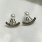 Pearl Silver Stud Korean Earrings