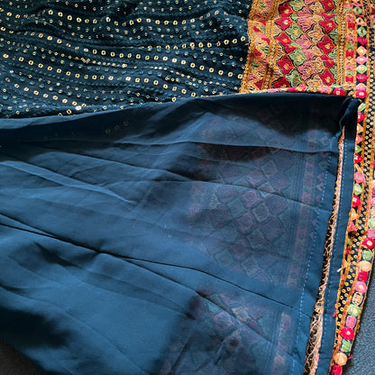 Zarqash Teal Garara Suit