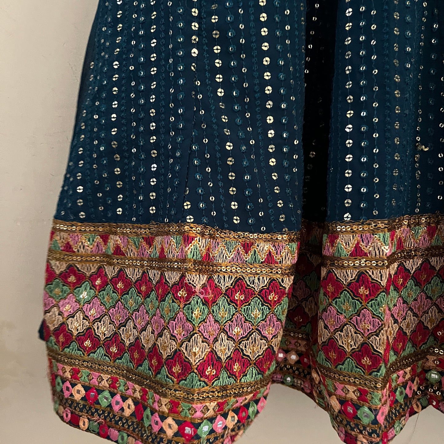 Zarqash Teal Garara Suit