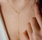 Korean Moon & Star Minimal Necklace