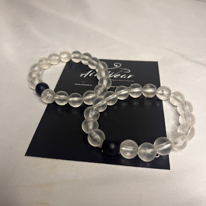 Clear White Bracelets (Set Of 2)